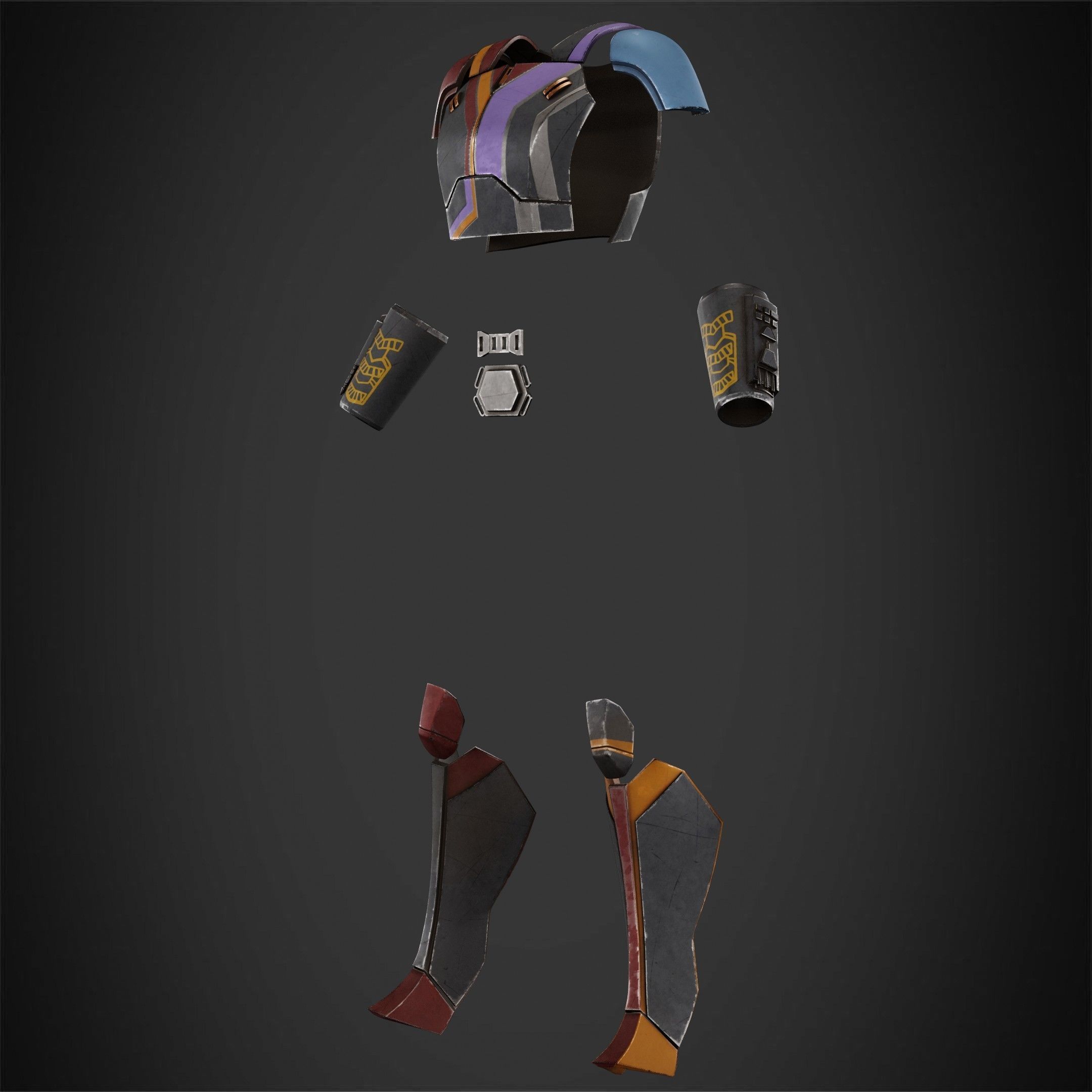 Sabine Wren Armor for Cosplay 3D print model_3