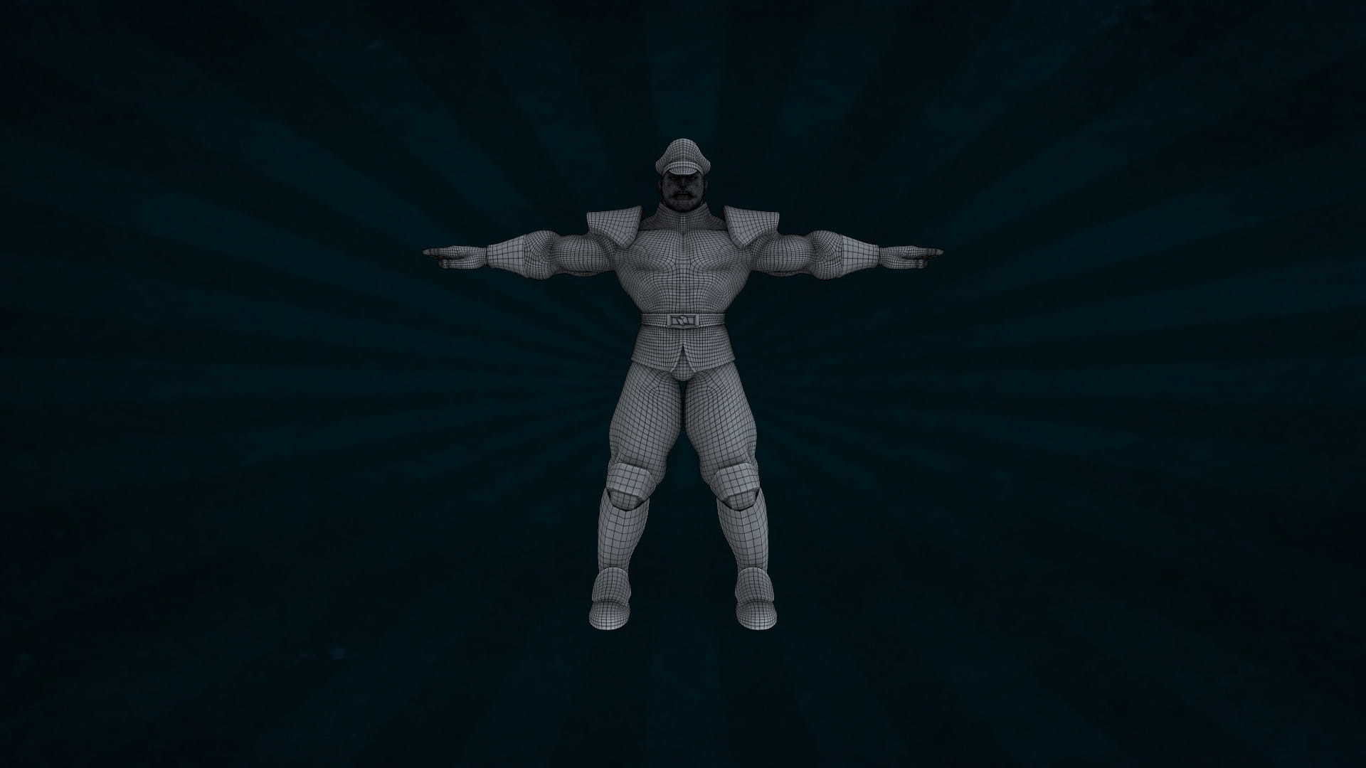 MBSN-001 Rigged M Bison 3D model_4