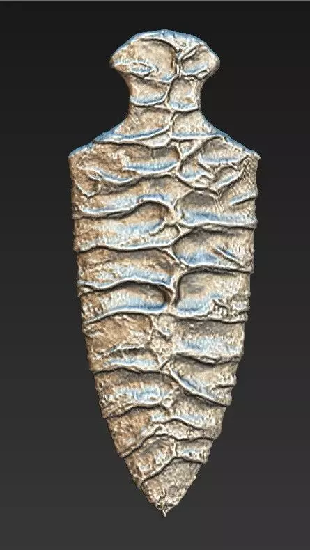 Ancient spear 3D print model_0