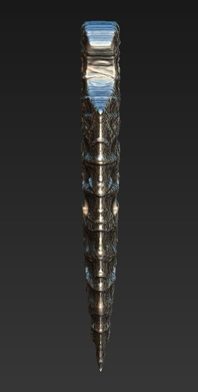 Ancient spear 3D print model_1