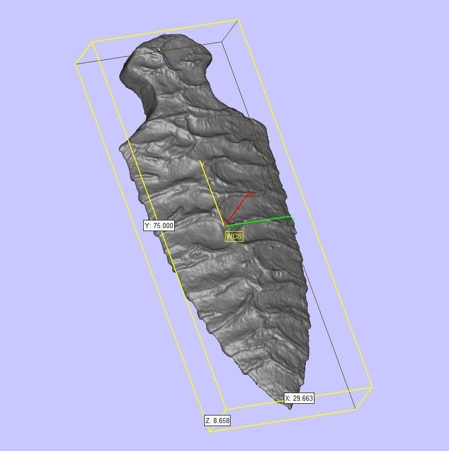 Ancient spear 3D print model_4