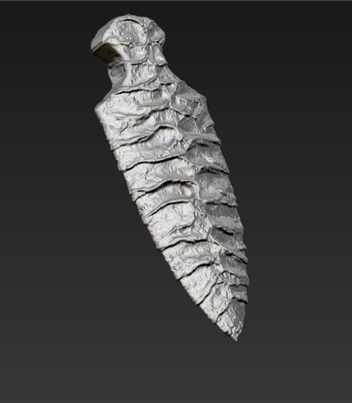 Ancient spear 3D print model_3