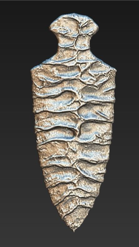 Ancient spear 3D print model_5