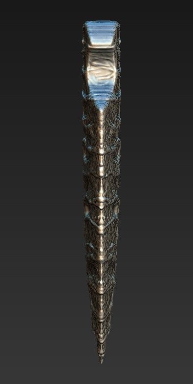 Ancient spear 3D print model_2