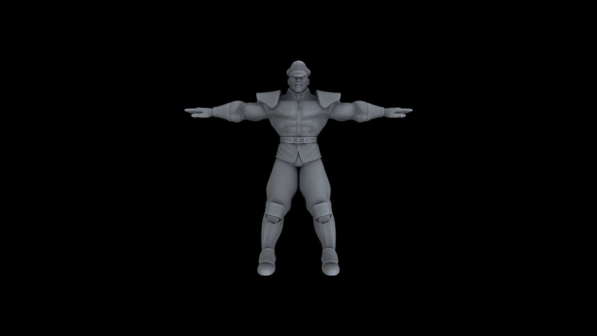 MBIS-001 Rigged M Bison 3D model_3