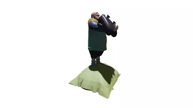 JOYSTICK HOLDER FAT KING-SEVEN DEADLY SINS 3D print model
