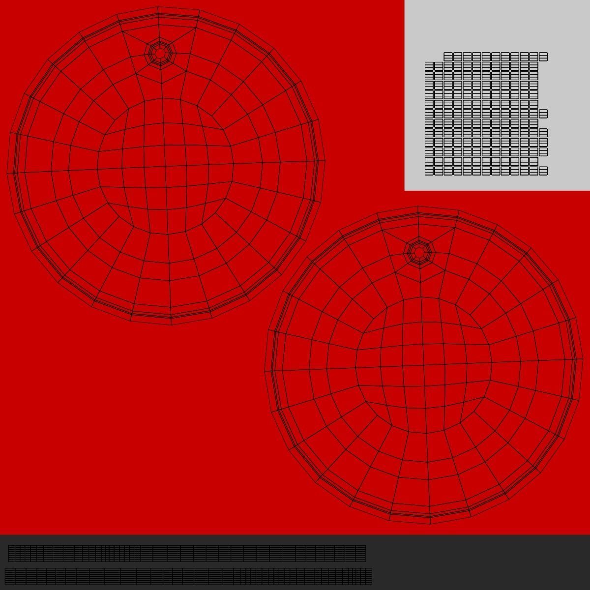 Red Tag V1 Low-poly 3D model_6