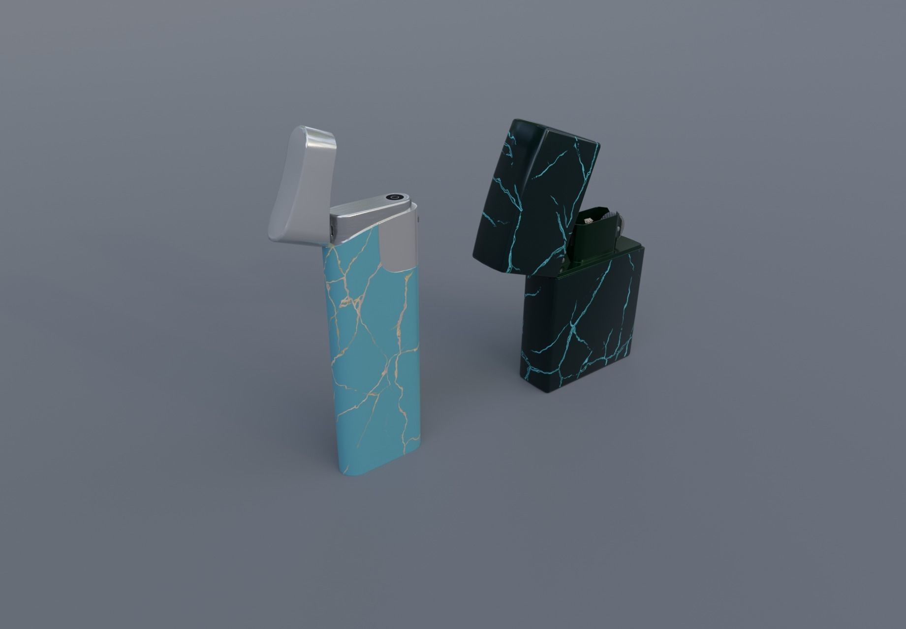 Realistic Lighter Pack Awesome Lighters Free low-poly 3D model_12