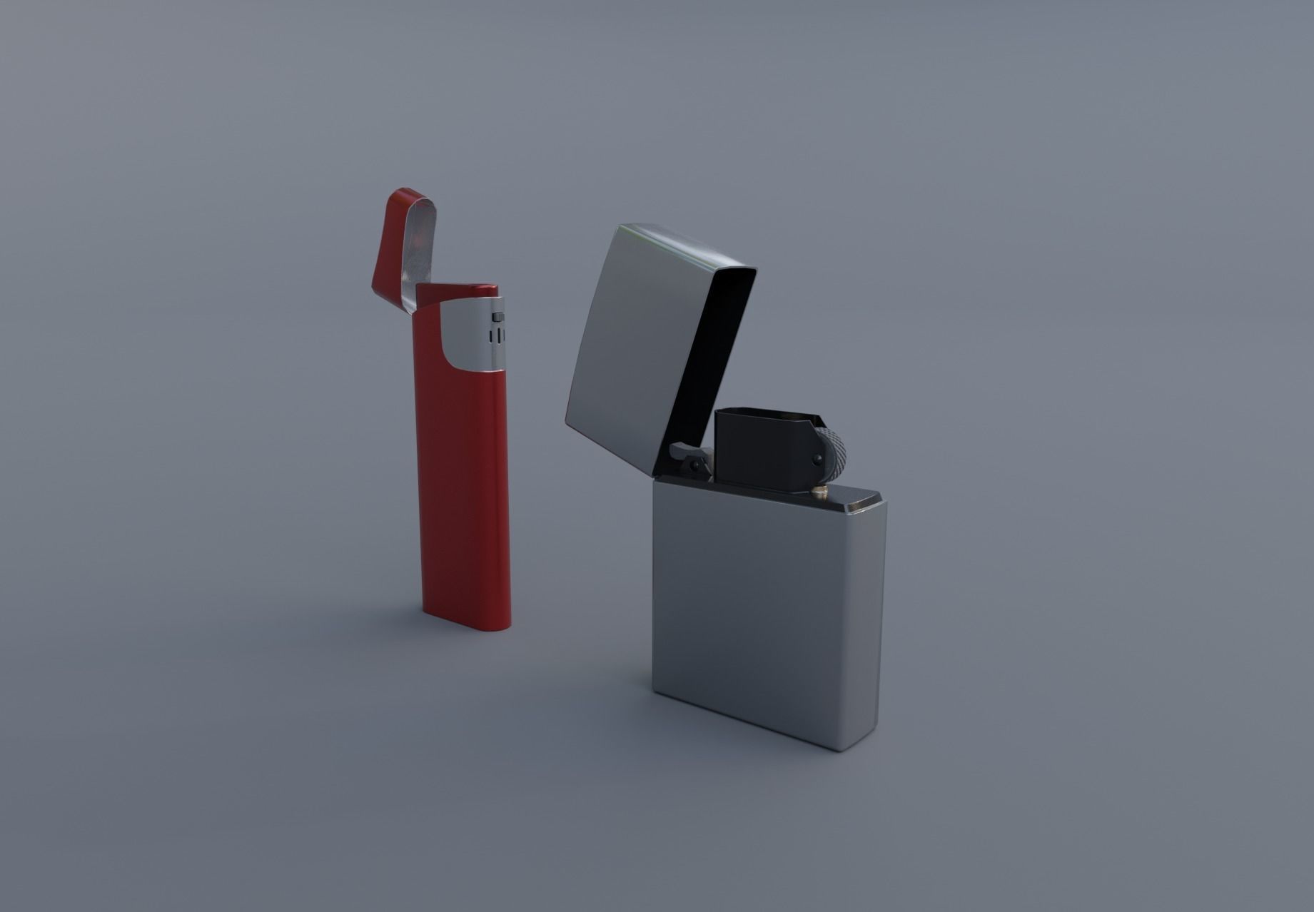 Realistic Lighter Pack Awesome Lighters Free low-poly 3D model_31