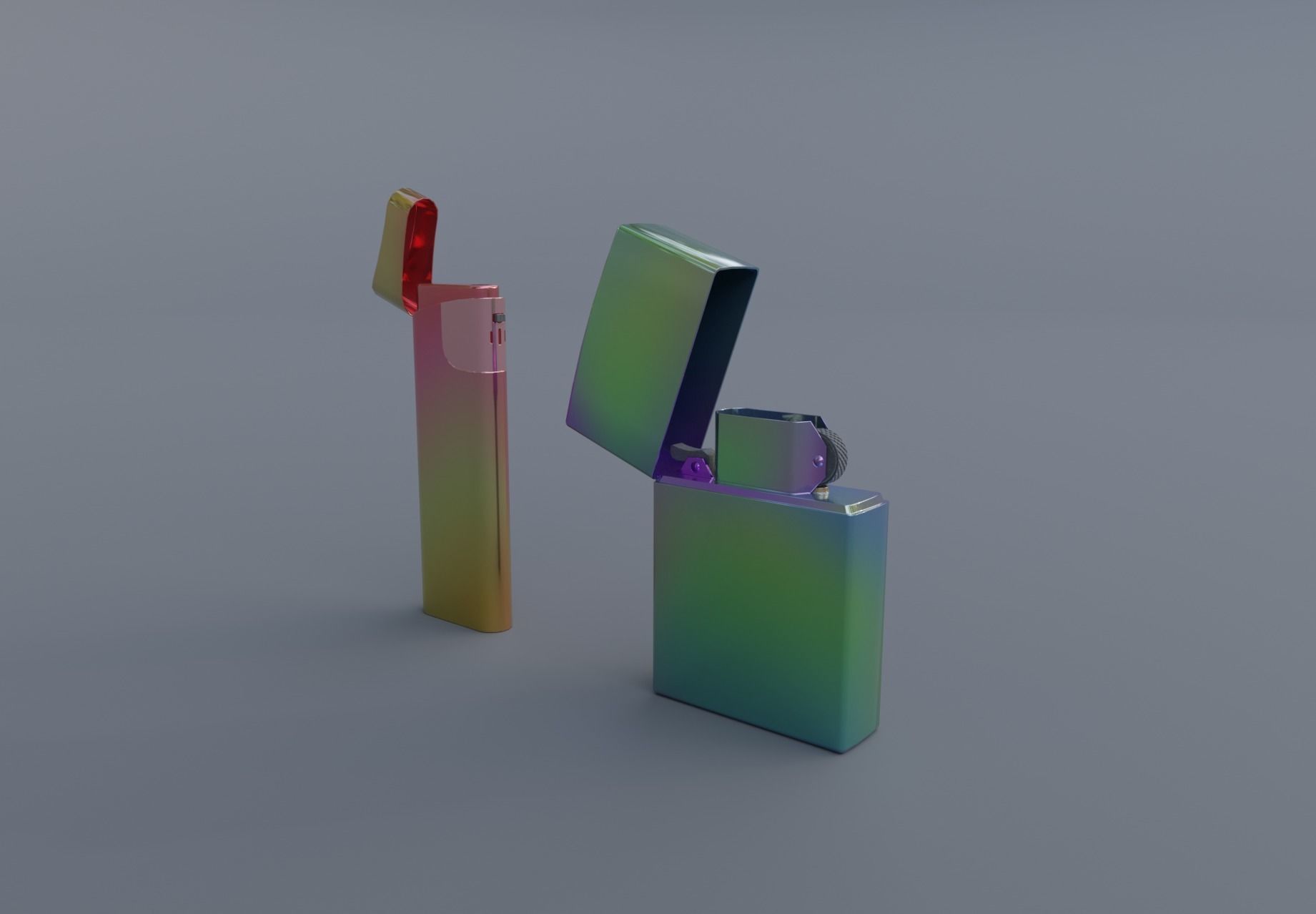 Realistic Lighter Pack Awesome Lighters Free low-poly 3D model_33
