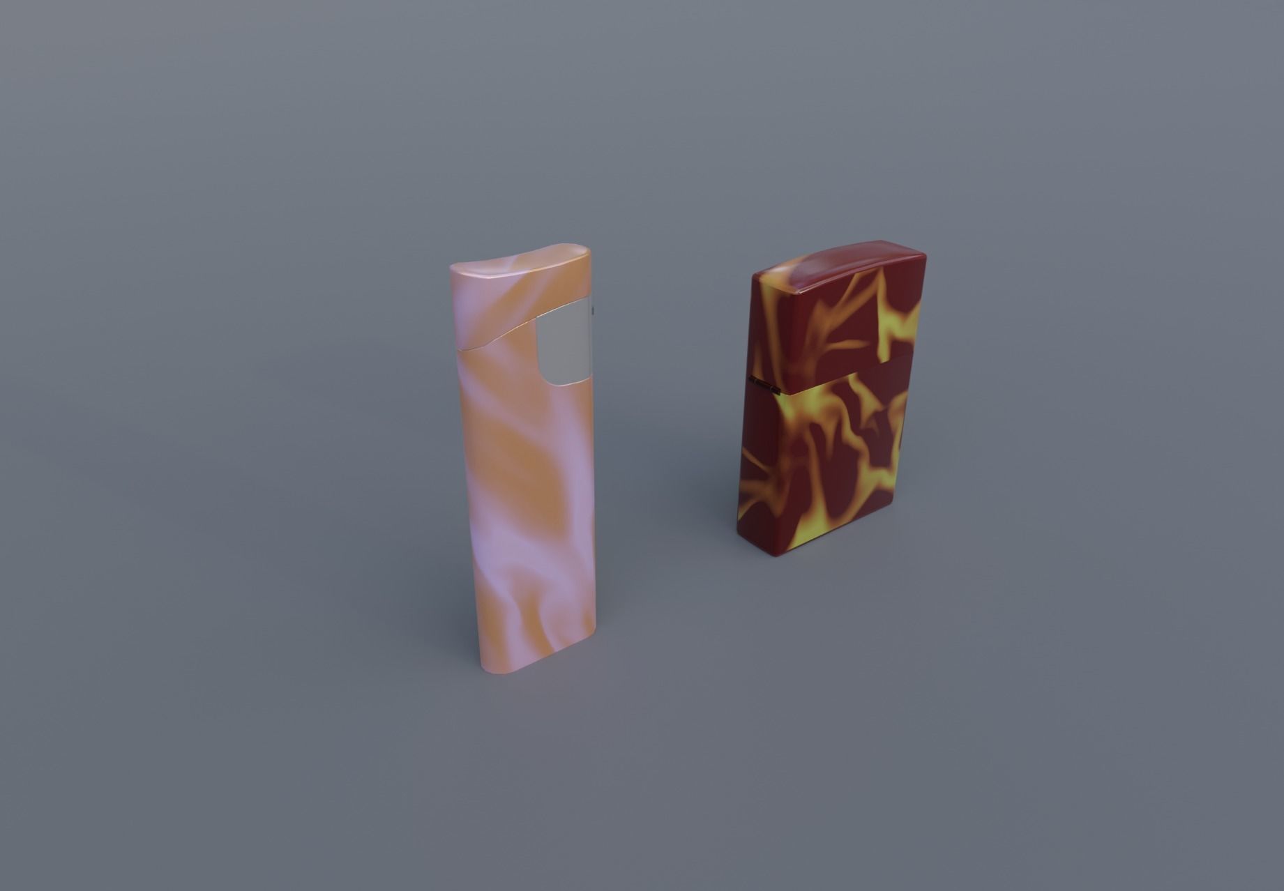 Realistic Lighter Pack Awesome Lighters Free low-poly 3D model_13