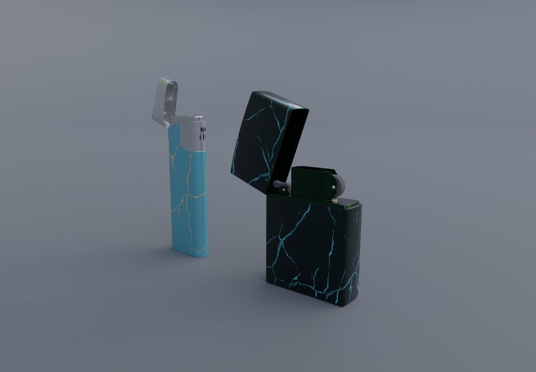 Realistic Lighter Pack Awesome Lighters Free low-poly 3D model_27