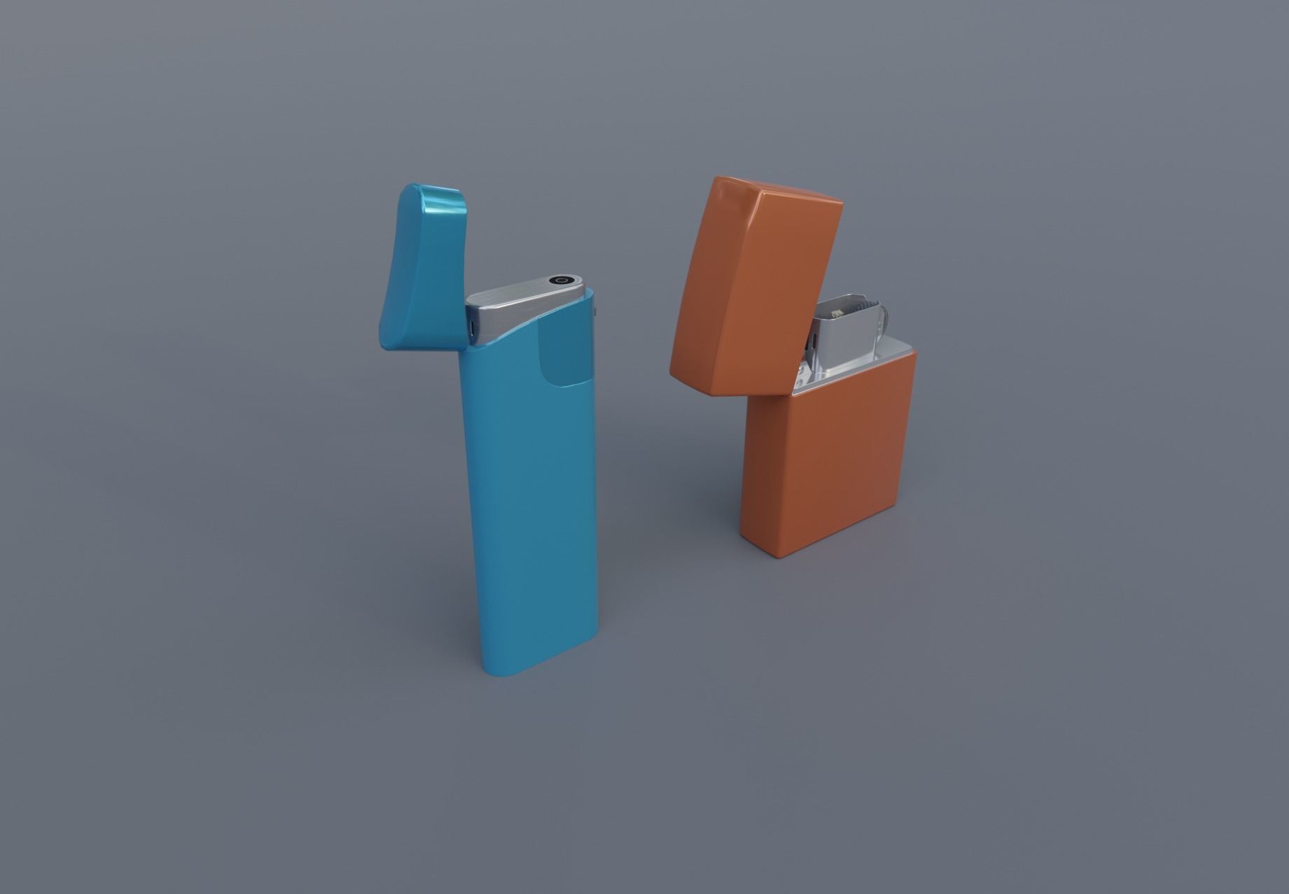 Realistic Lighter Pack Awesome Lighters Free low-poly 3D model_10