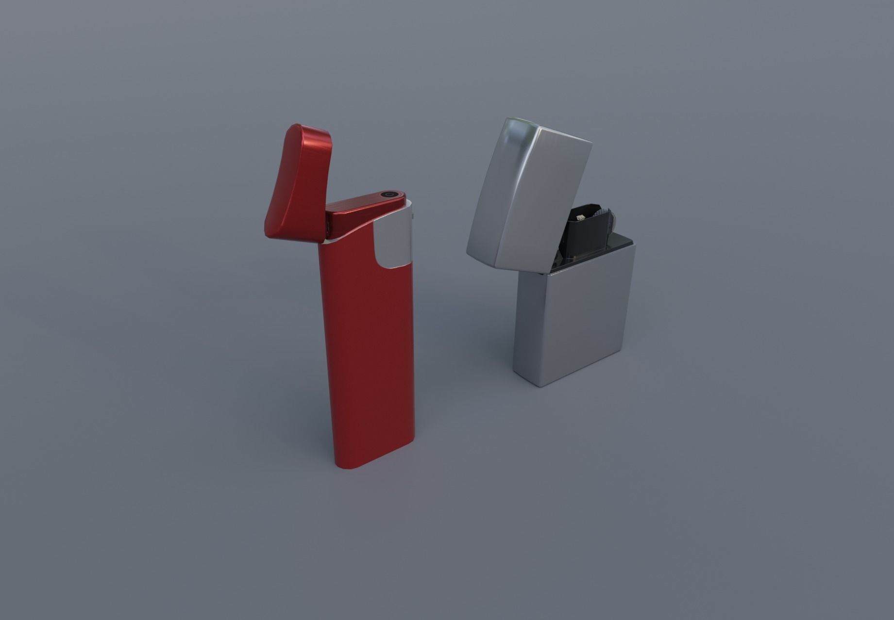 Realistic Lighter Pack Awesome Lighters Free low-poly 3D model_16