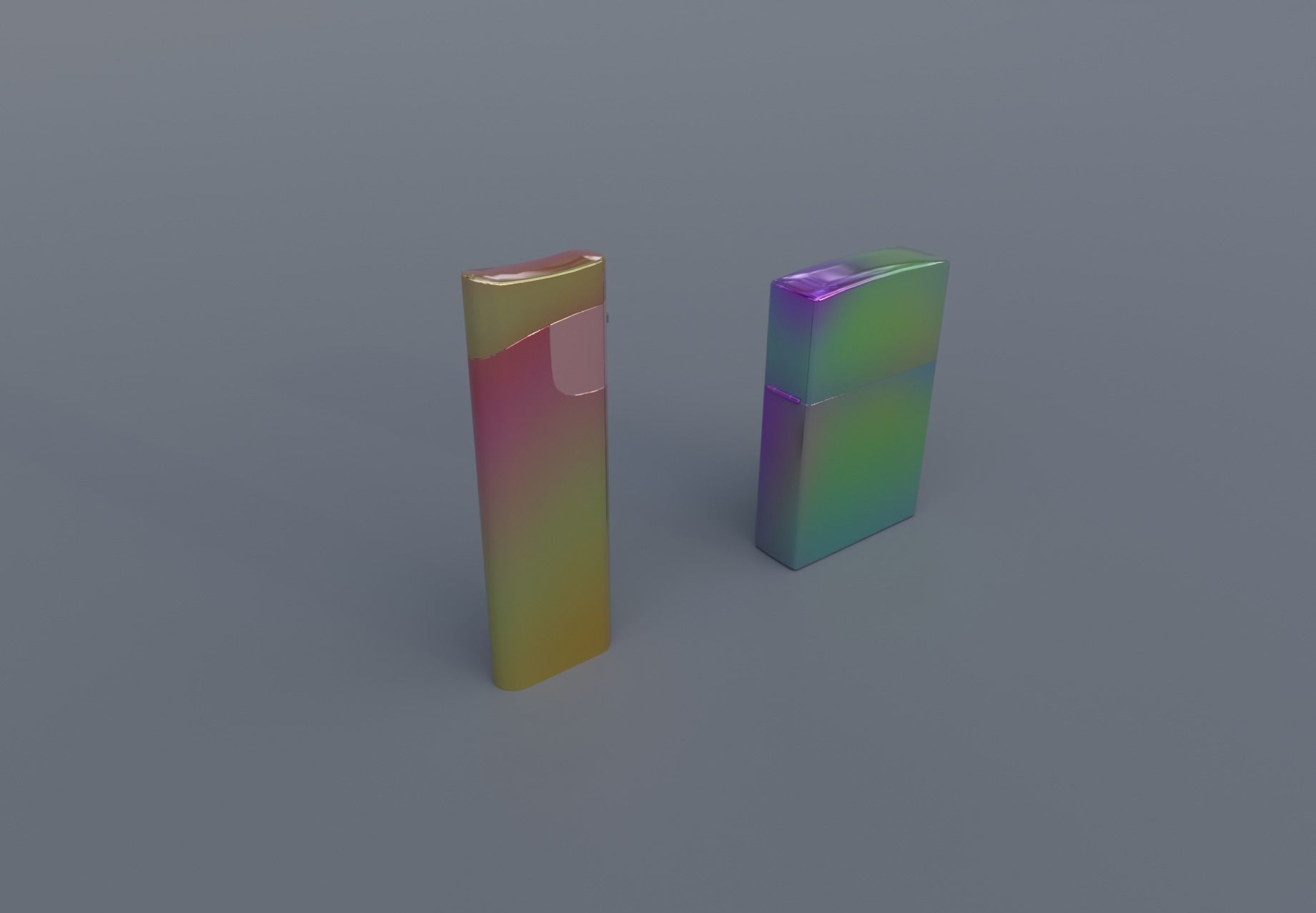 Realistic Lighter Pack Awesome Lighters Free low-poly 3D model_17