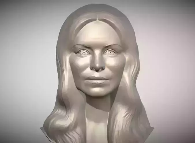 Pamela Anderson bust for 3D printing 3D print model
