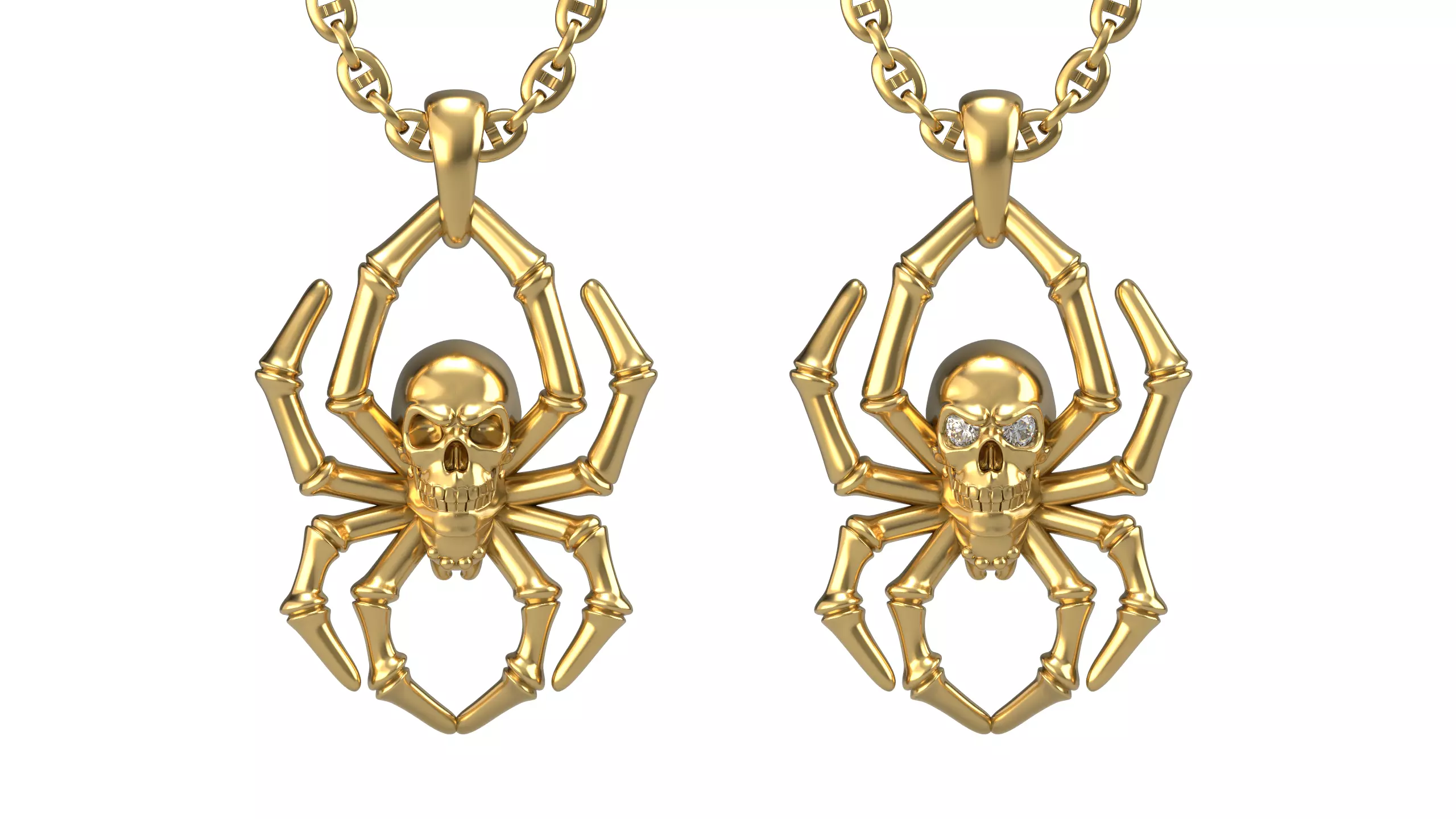 Spider pendant V2 3D print model