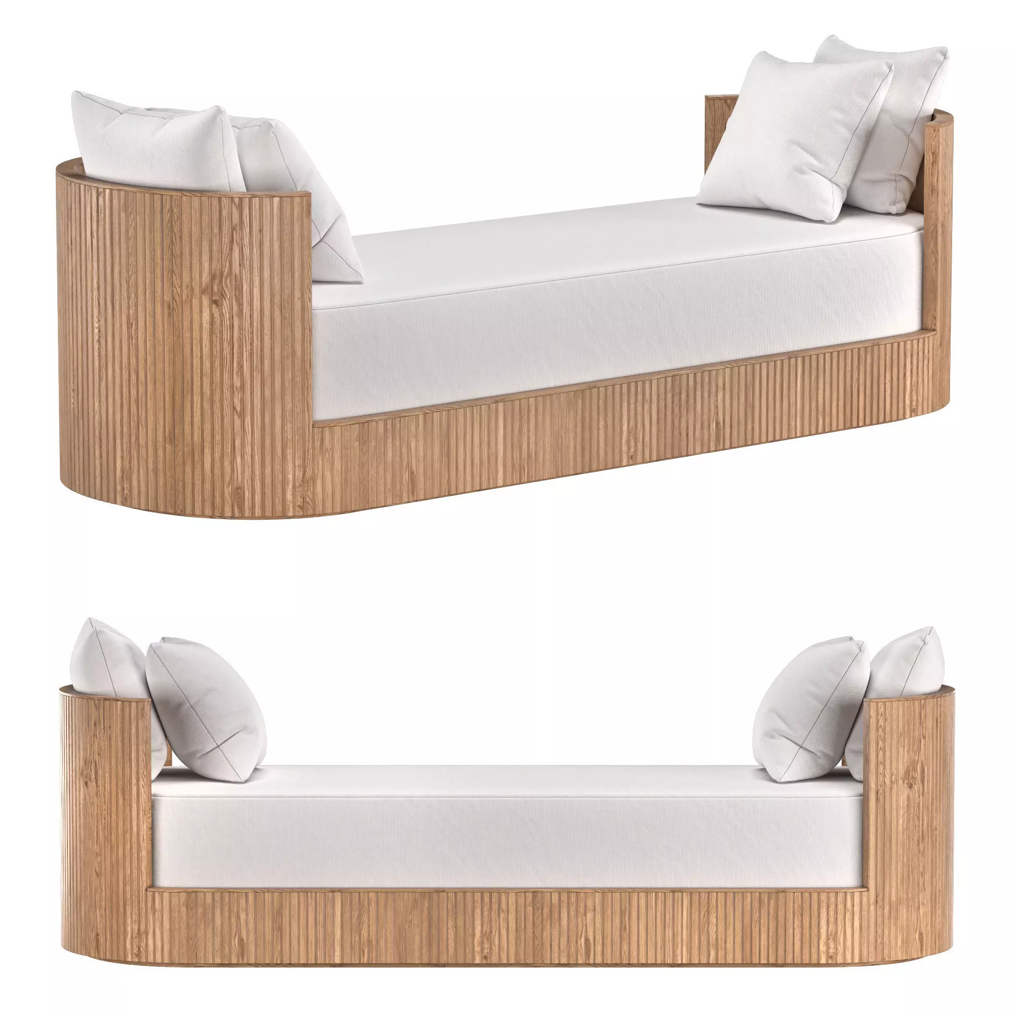 BYRON FABRIC DOUBLE-ARM DAYBED 3D model_0