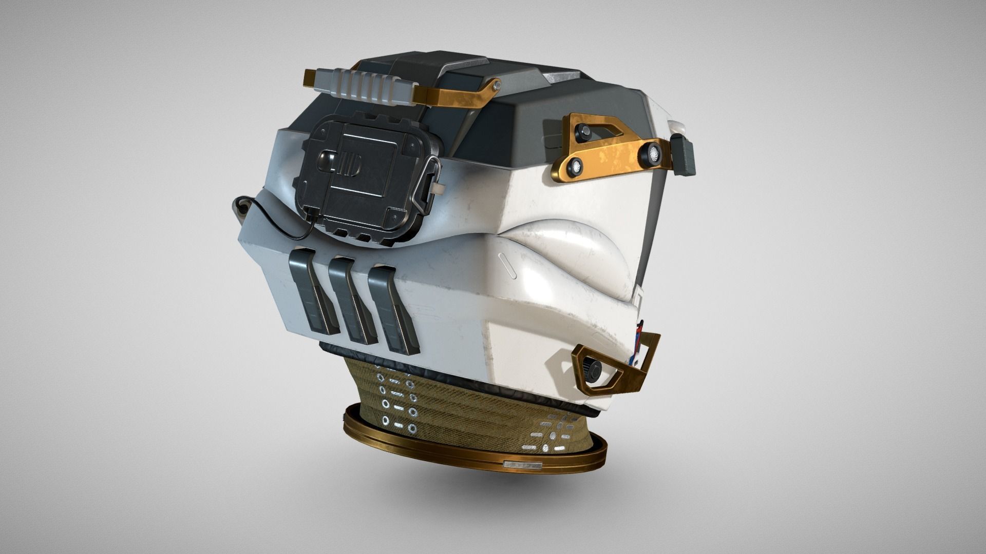 STARFIELD EXPLORER SPACE HELMET Low-poly 3D model_6