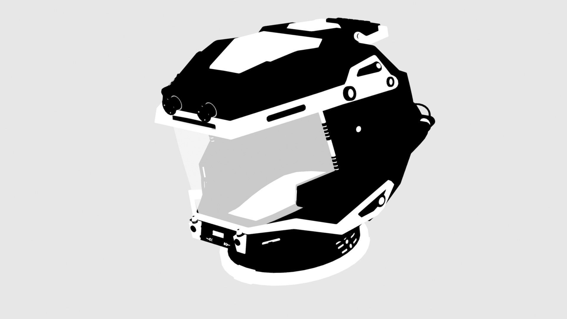 STARFIELD EXPLORER SPACE HELMET Low-poly 3D model_14