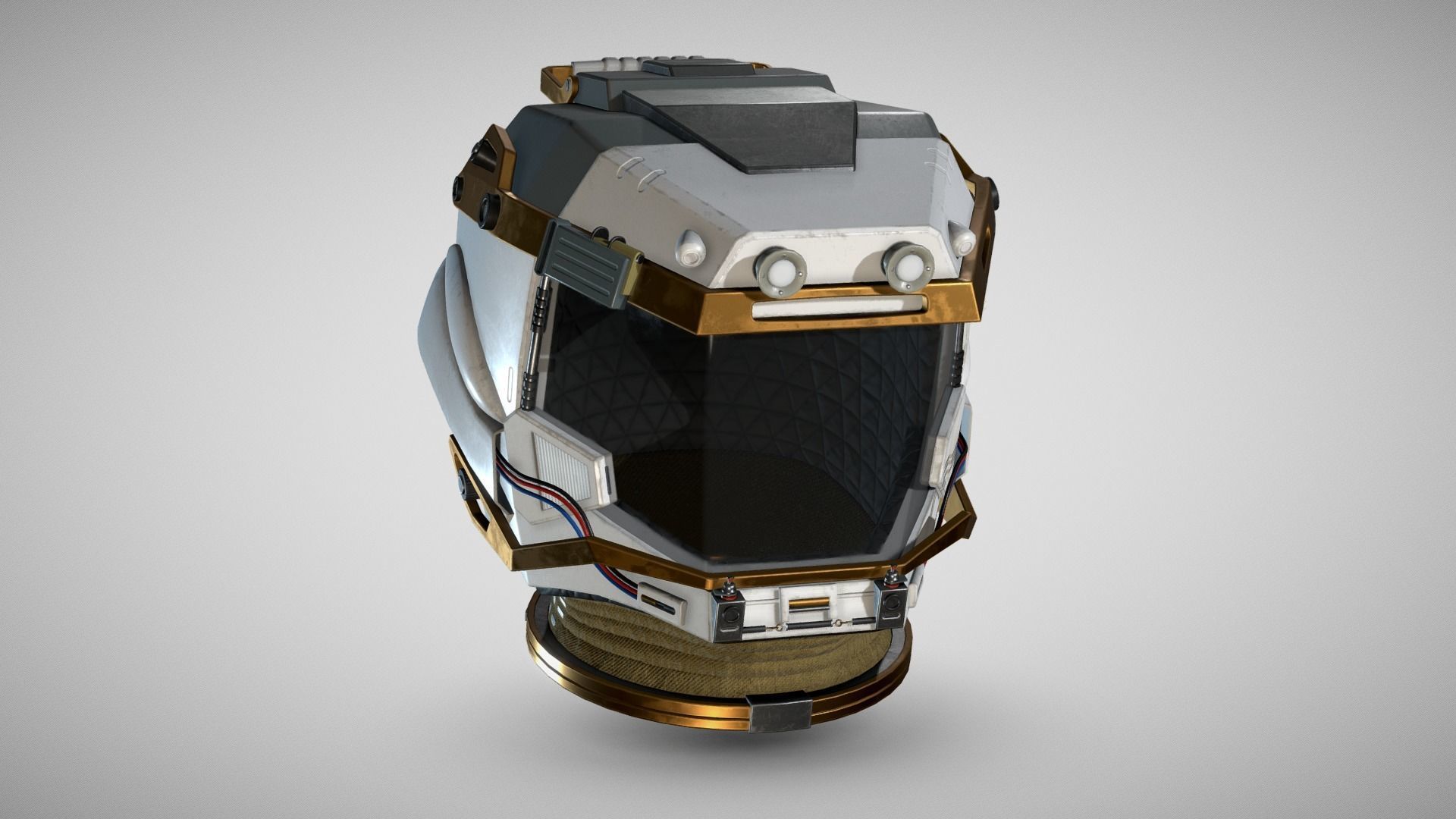 STARFIELD EXPLORER SPACE HELMET Low-poly 3D model_2