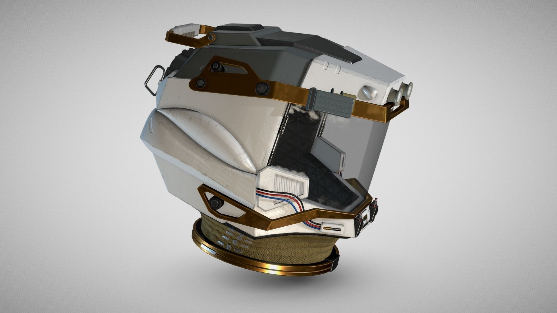 STARFIELD EXPLORER SPACE HELMET Low-poly 3D model_4