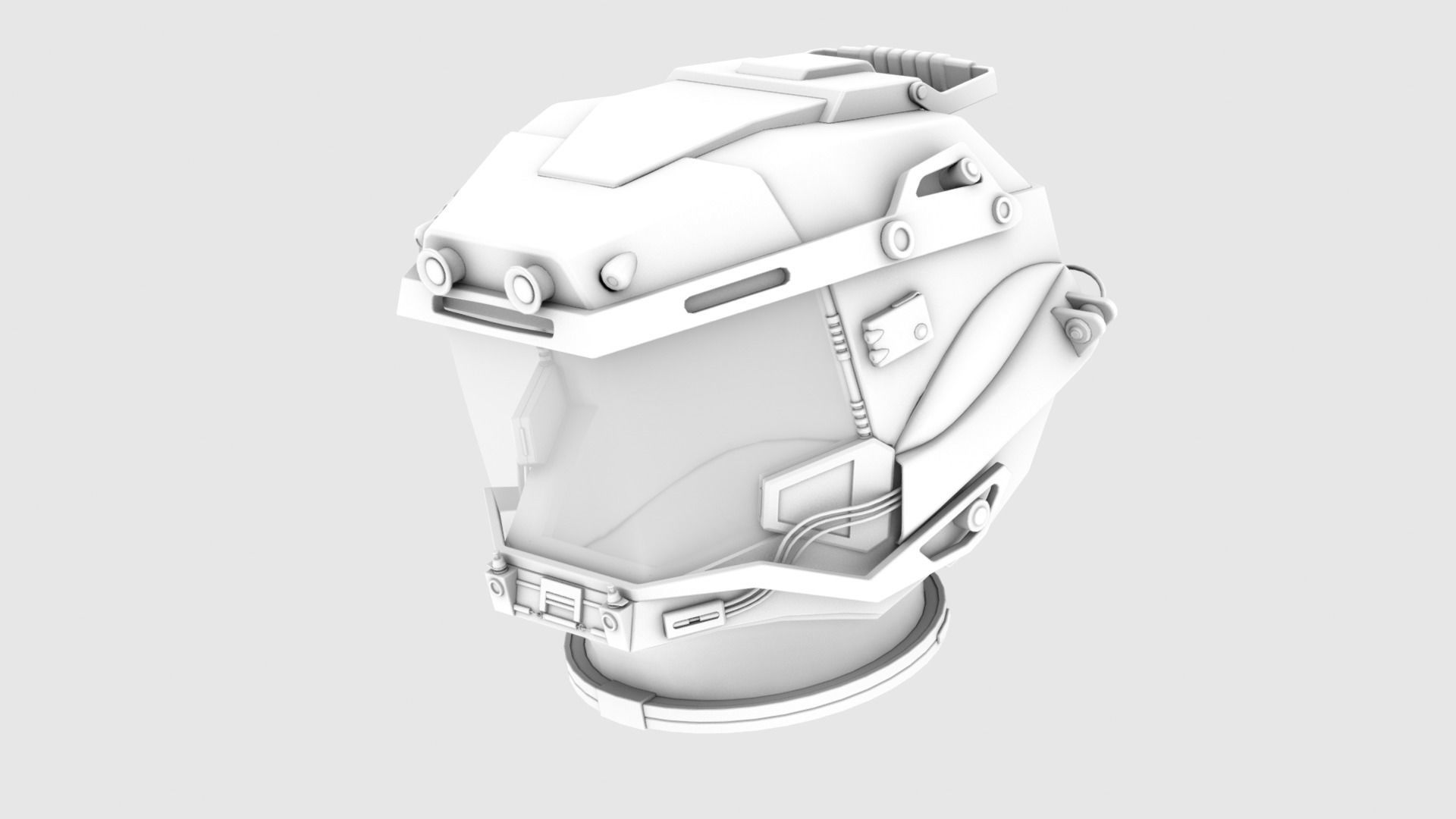 STARFIELD EXPLORER SPACE HELMET Low-poly 3D model_17