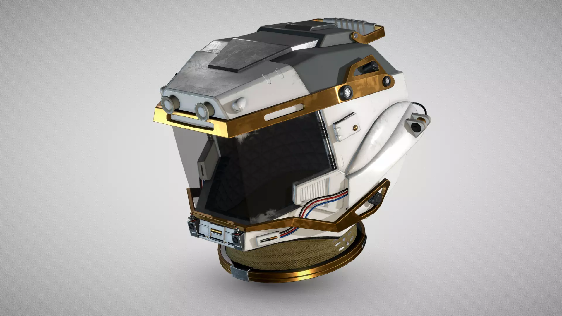 STARFIELD EXPLORER SPACE HELMET Low-poly 3D model_0