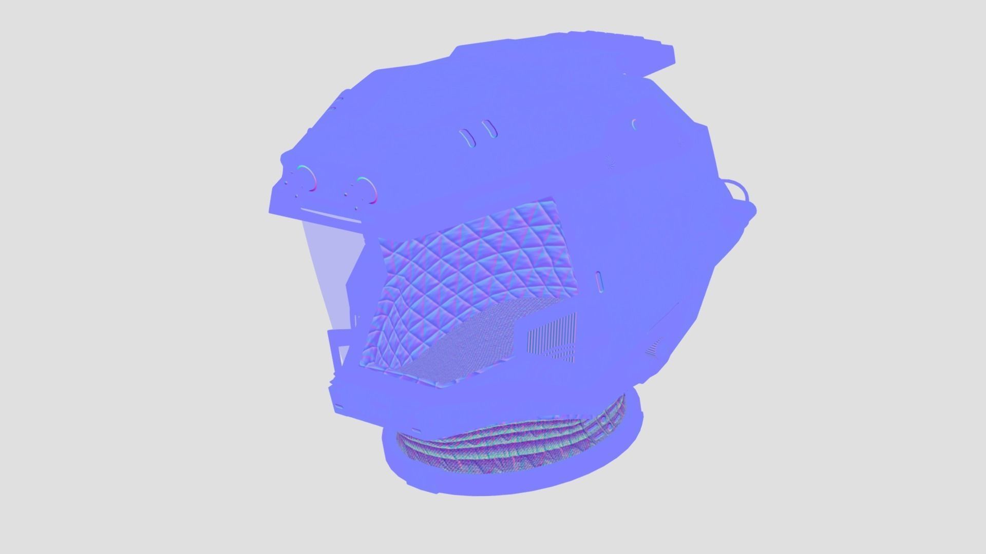 STARFIELD EXPLORER SPACE HELMET Low-poly 3D model_16