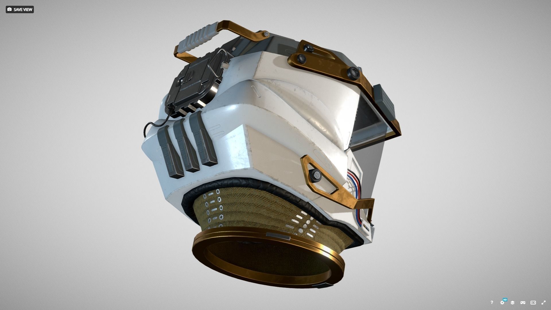 STARFIELD EXPLORER SPACE HELMET Low-poly 3D model_10