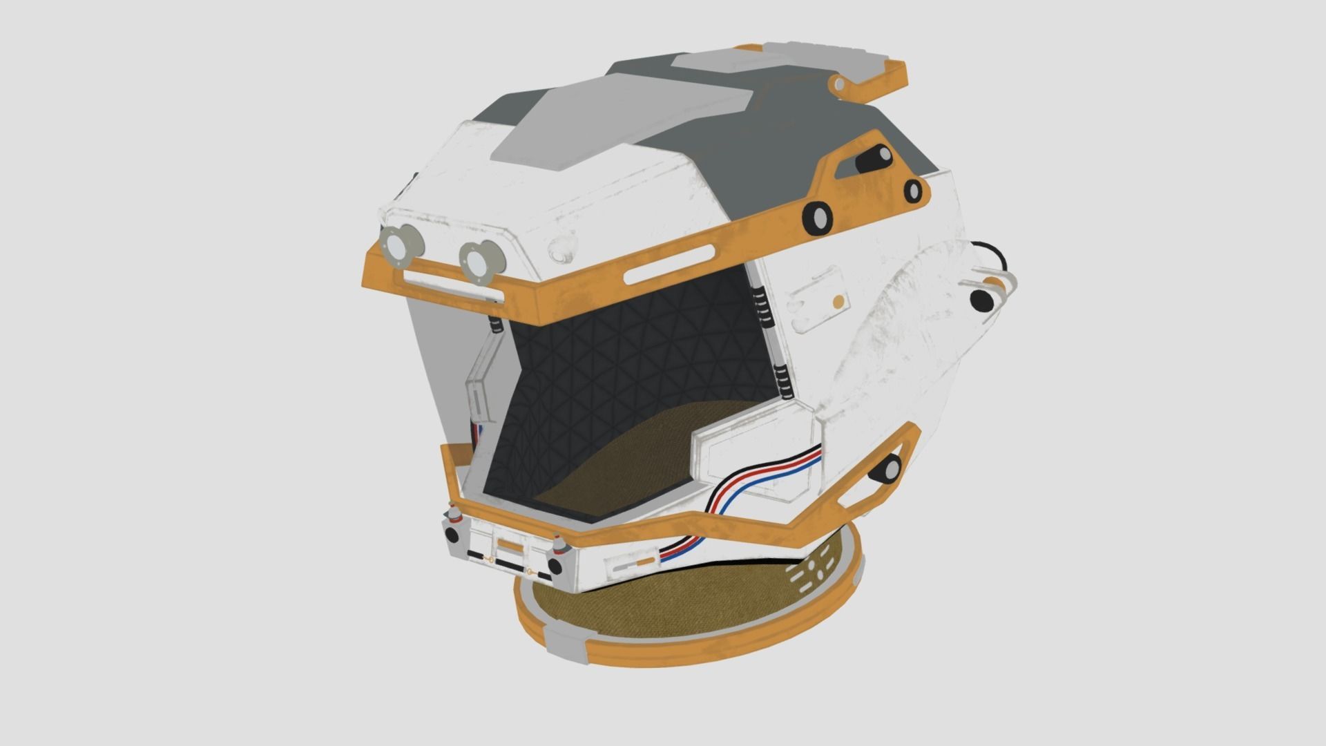 STARFIELD EXPLORER SPACE HELMET Low-poly 3D model_13