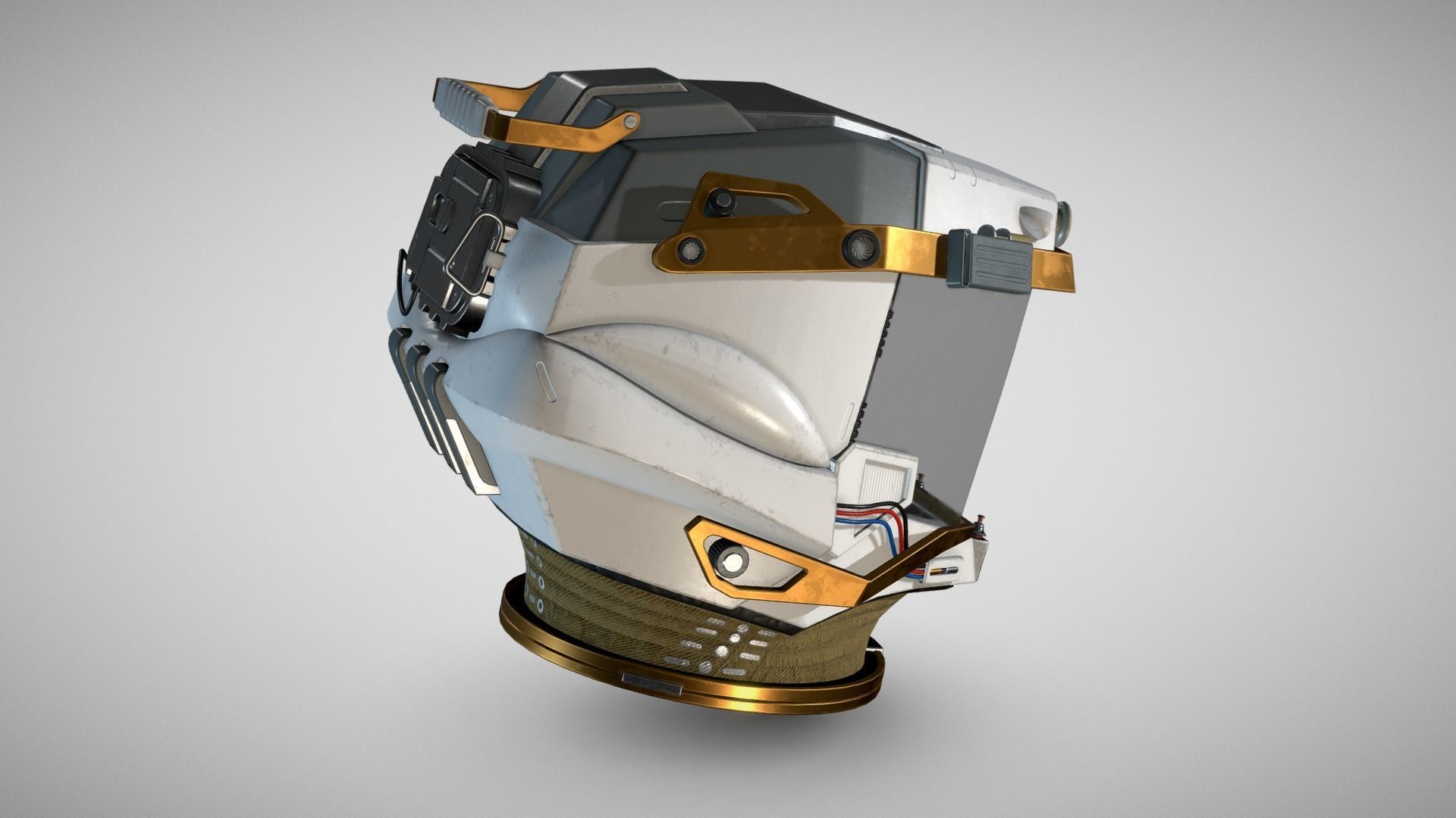 STARFIELD EXPLORER SPACE HELMET Low-poly 3D model_5
