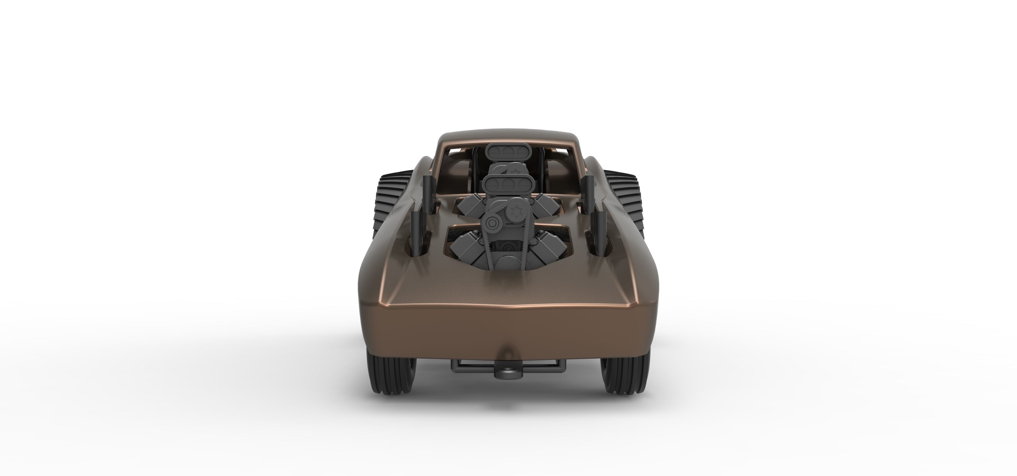 Pulling truck 2wd with Car shell Version 2 Scale 1 to 25 3D print model_7