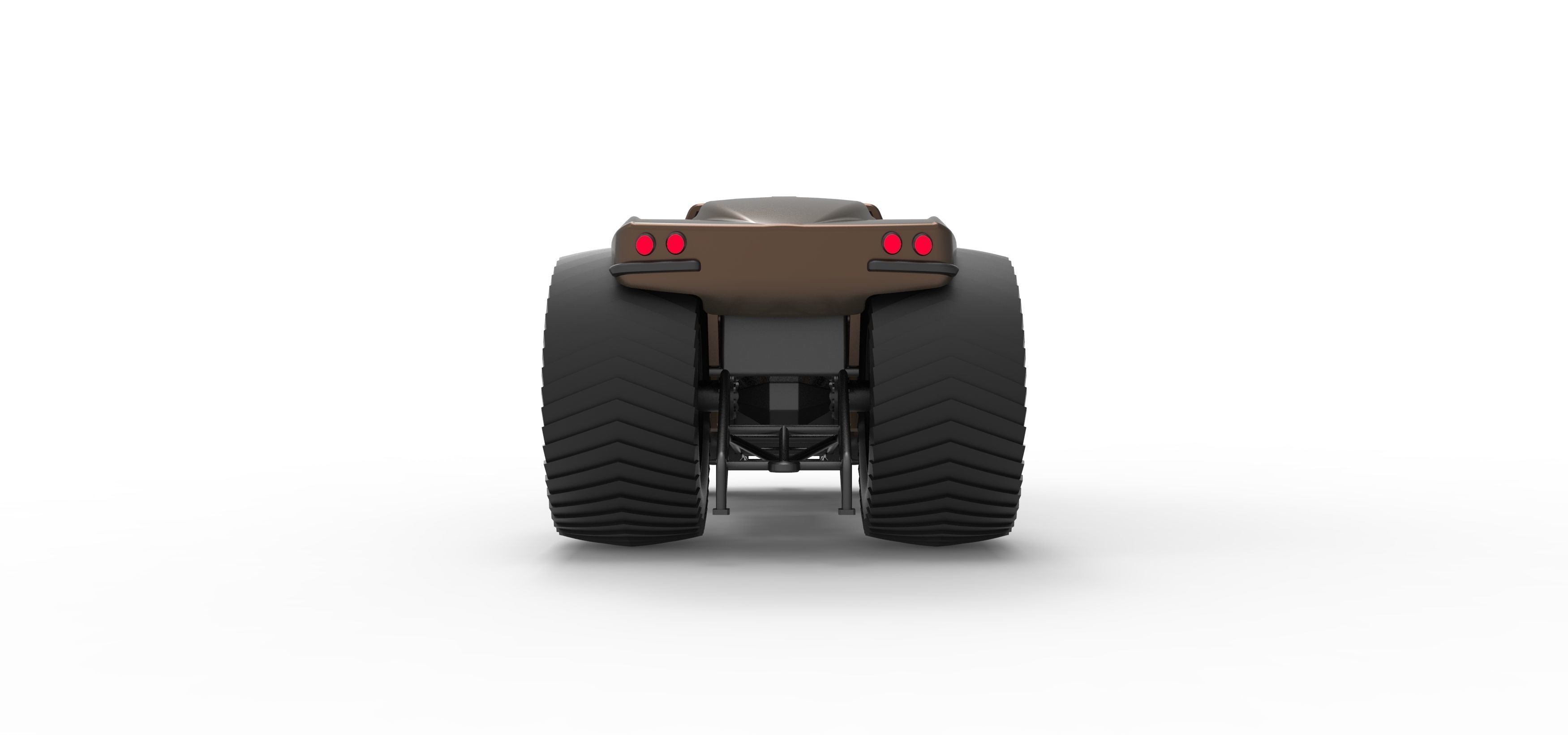 Pulling truck 2wd with Car shell Version 2 Scale 1 to 25 3D print model_16