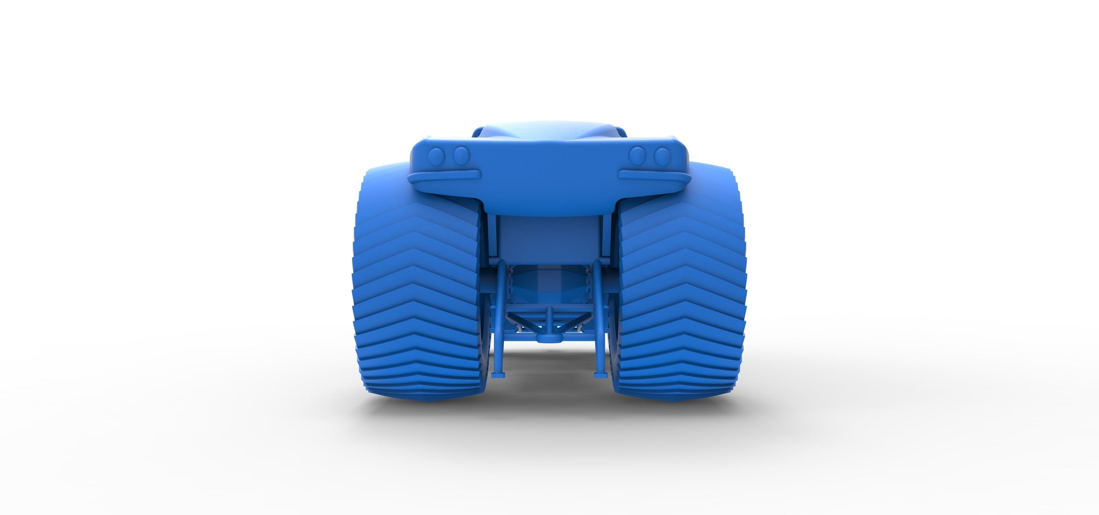Pulling truck 2wd with Car shell Version 2 Scale 1 to 25 3D print model_33