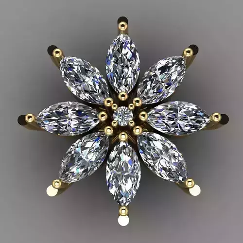 Diamond Pandent Jewellery for Women Free 3D print model