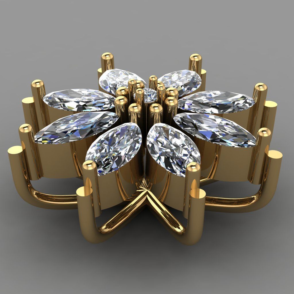 Diamond Pandent Jewellery for Women Free 3D print model_1