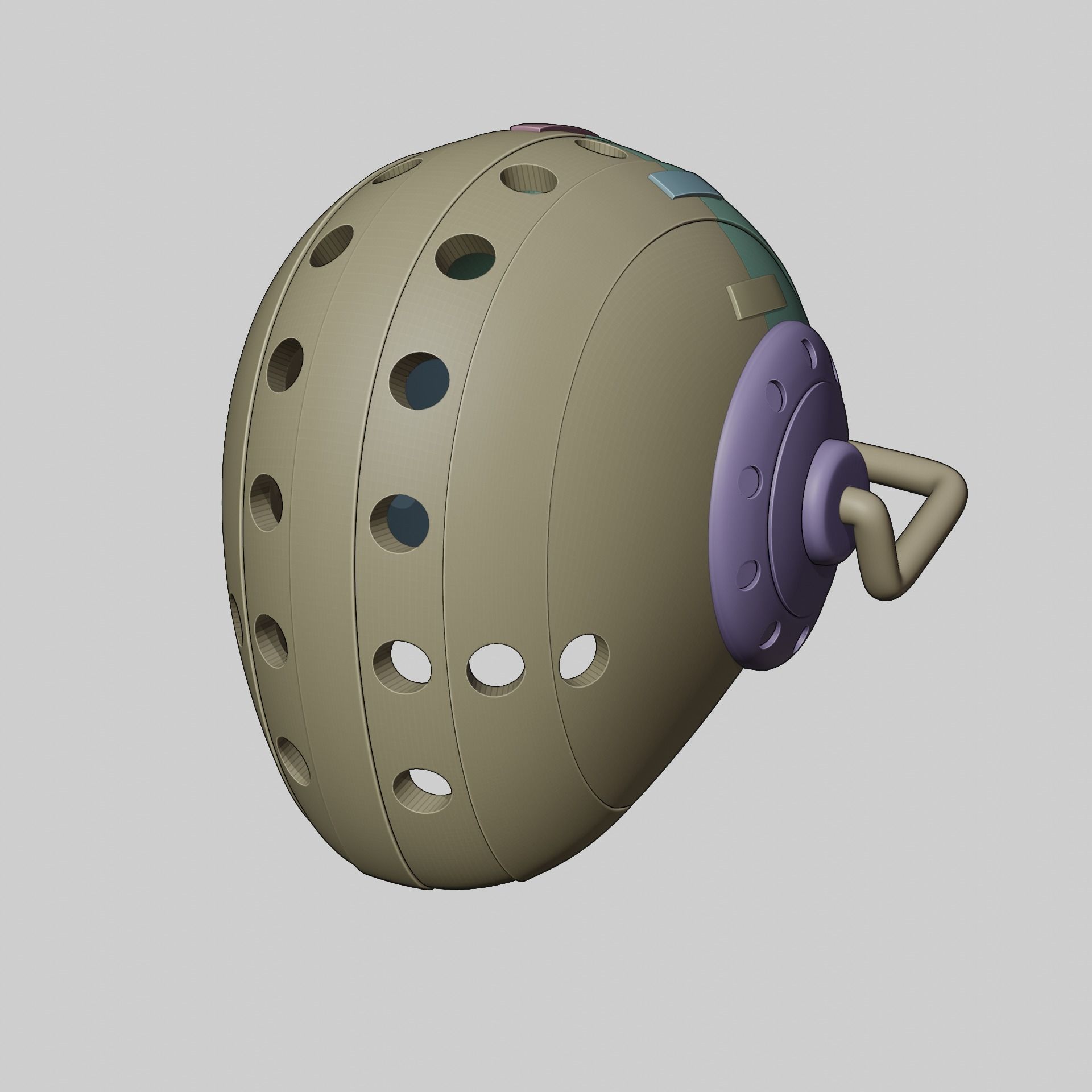 one piece killer helmet 3d print 3D print model_17