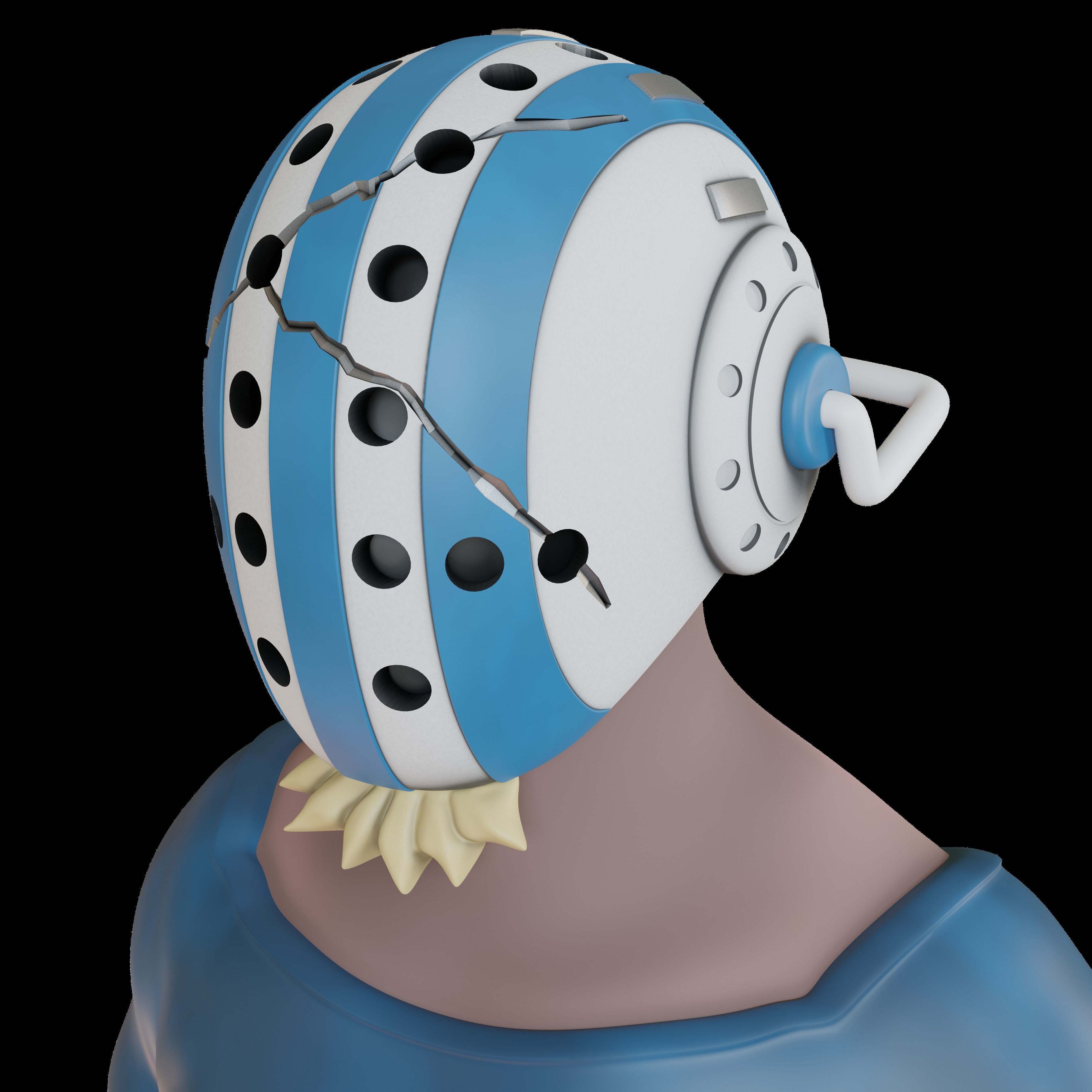 one piece killer helmet 3d print 3D print model_3
