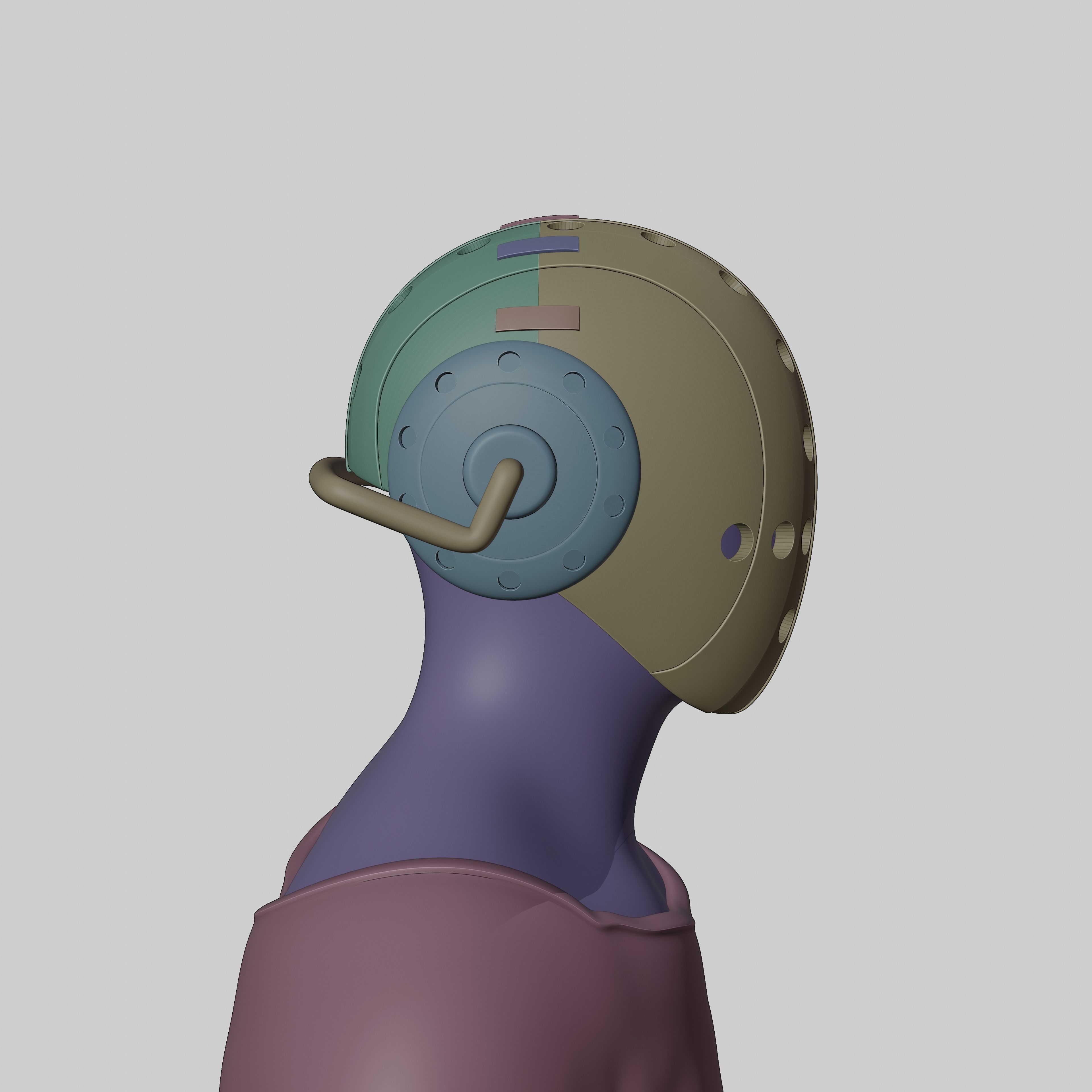 one piece killer helmet 3d print 3D print model_12