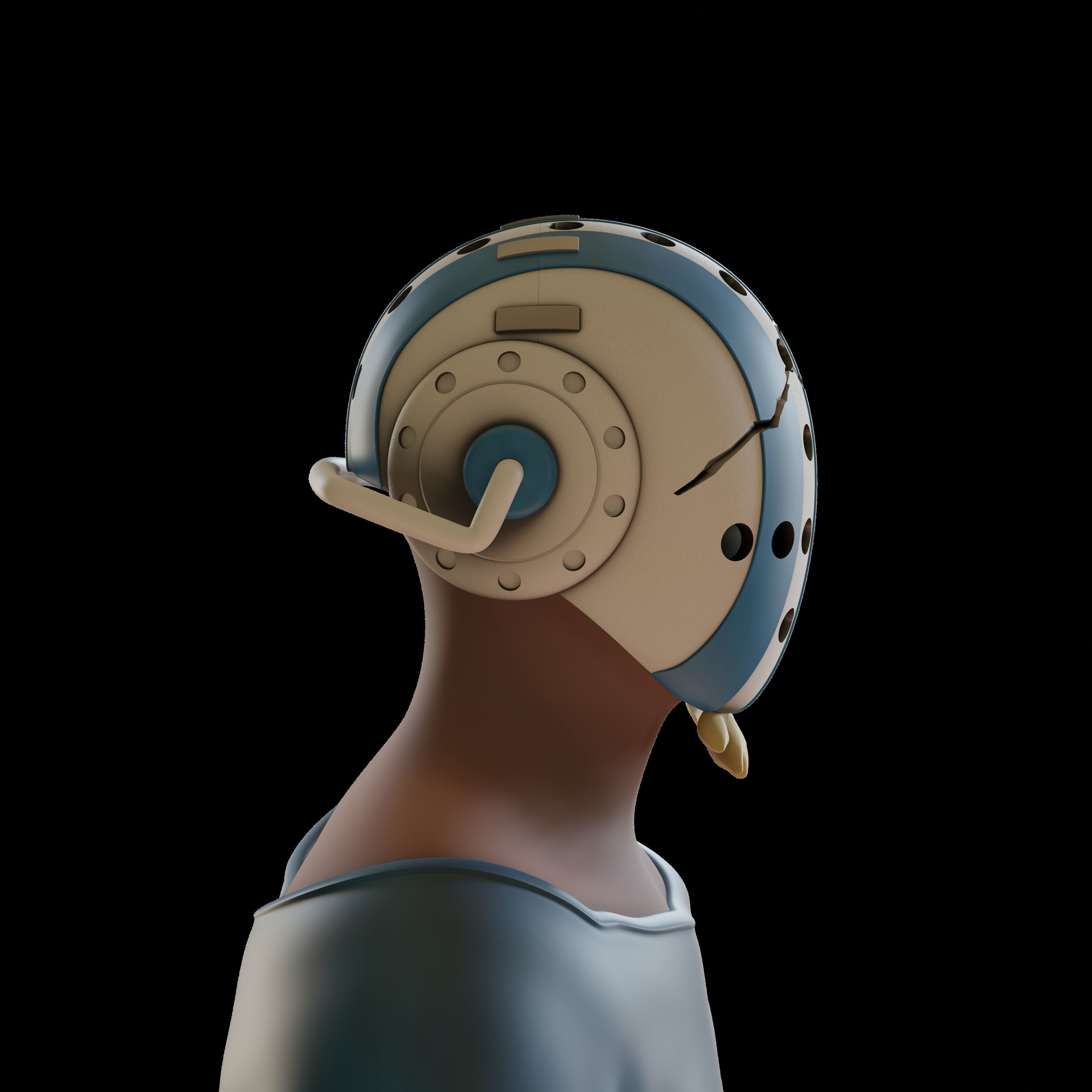 one piece killer helmet 3d print 3D print model_7