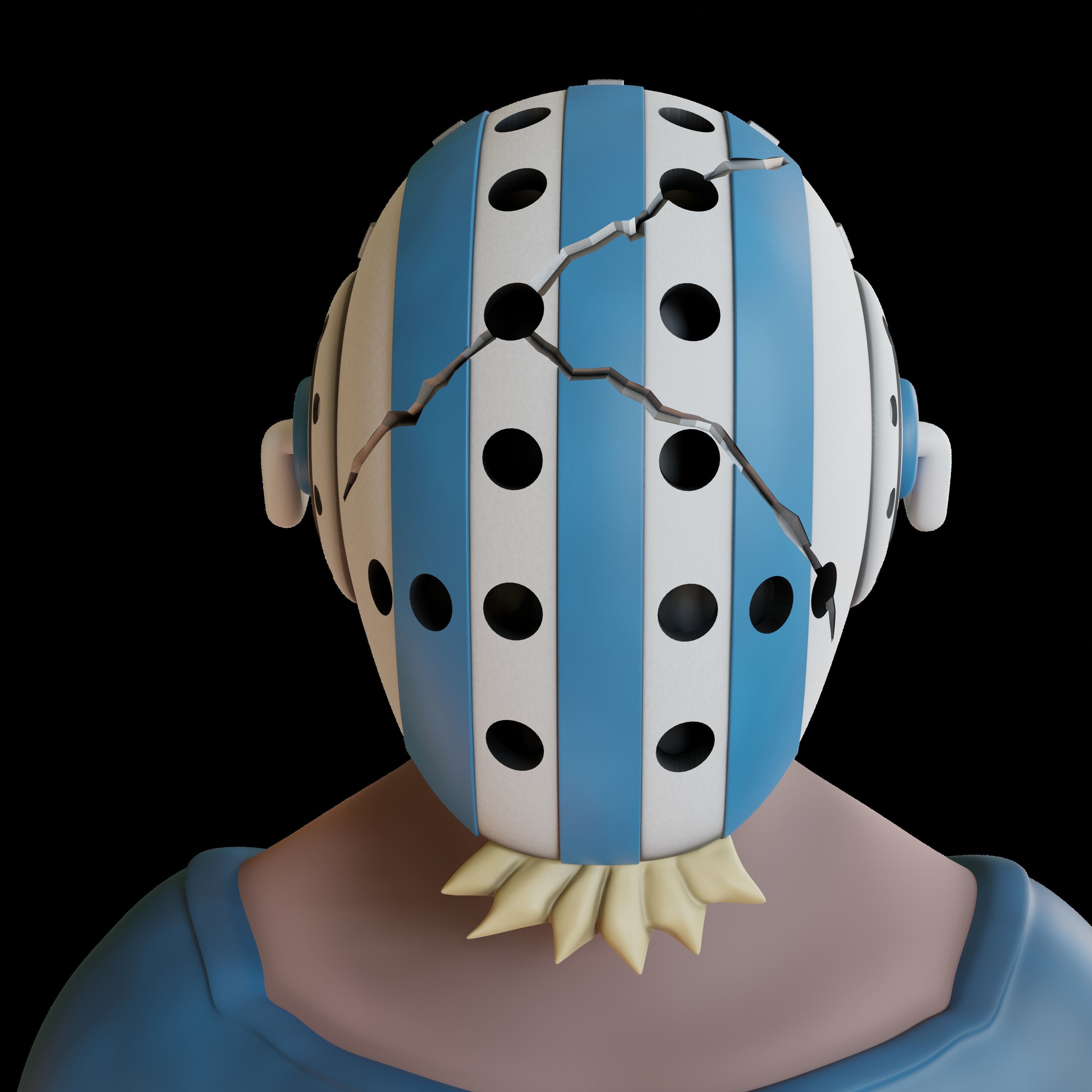 one piece killer helmet 3d print 3D print model_4