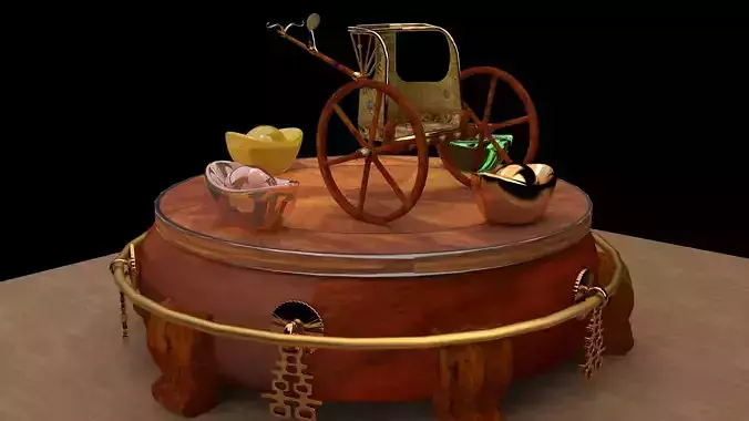 King Tut Chariot  3D model