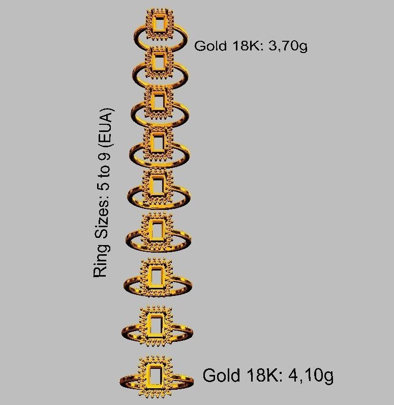 Emerald Gemstone Ring 3D print model_5
