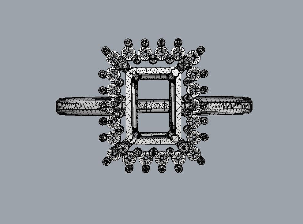 Emerald Gemstone Ring 3D print model_15