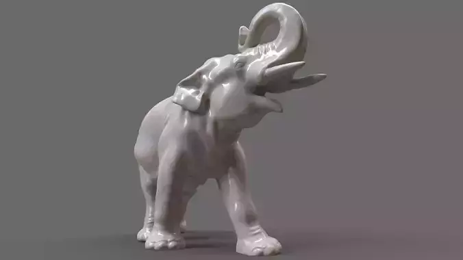 Elephant Porcelain figurine