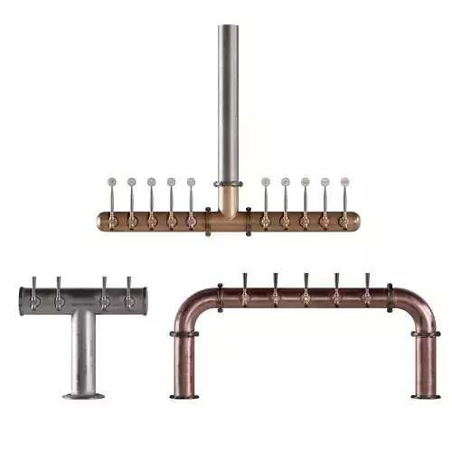Loft-Style Beer Towers 3D model