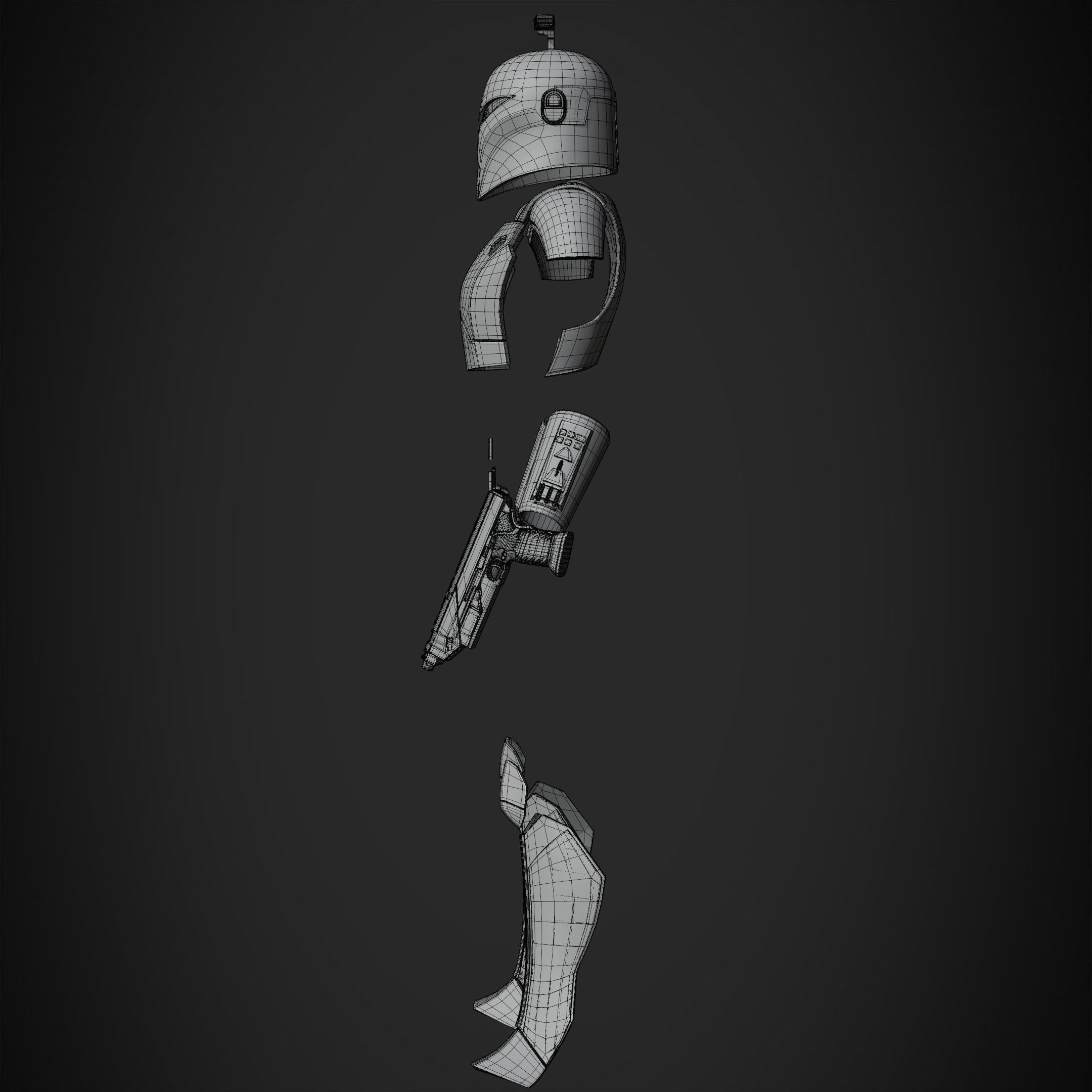 Sabine Wren Full Armor with Westar for Cosplay 3D Model Collection_30