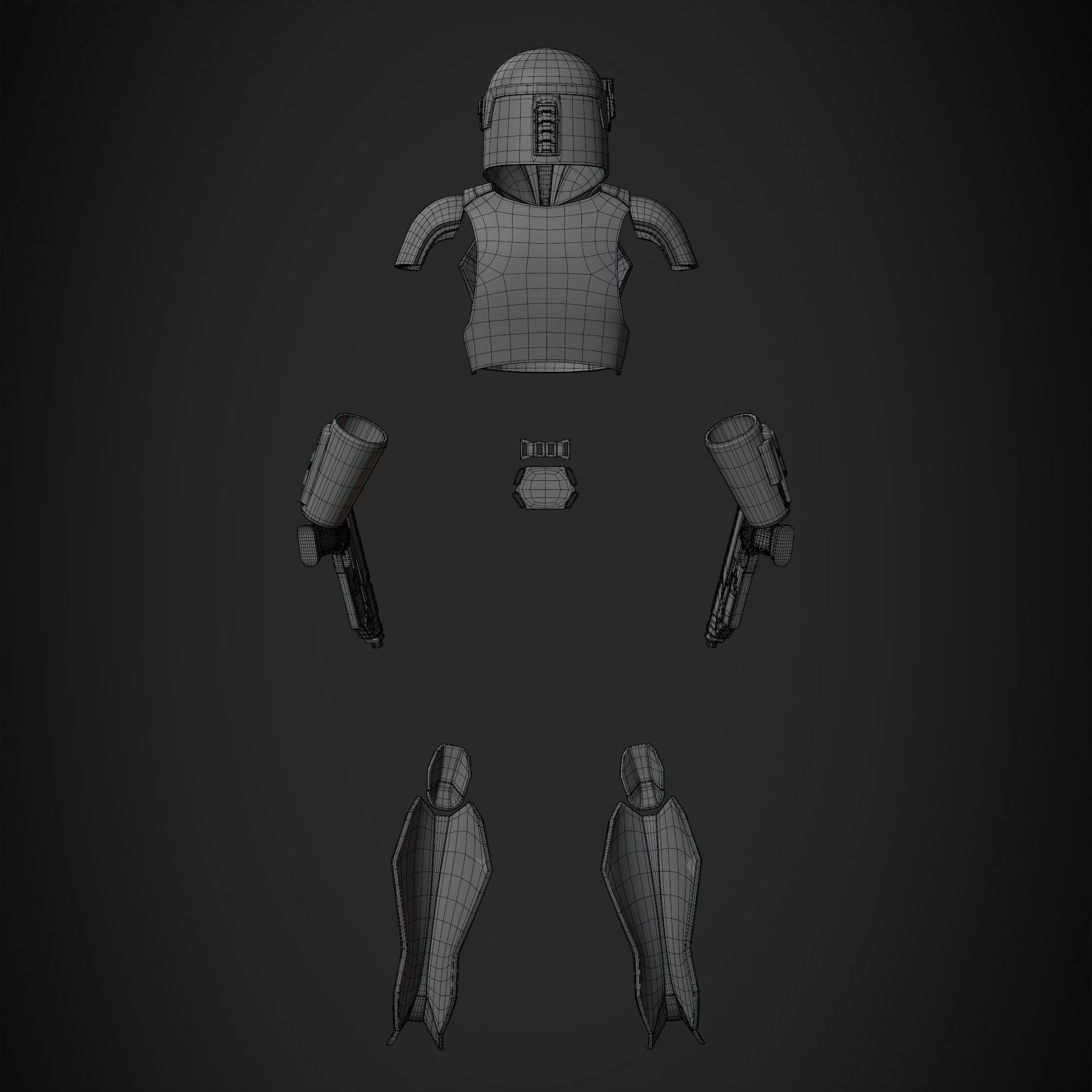 Sabine Wren Full Armor with Westar for Cosplay 3D Model Collection_28