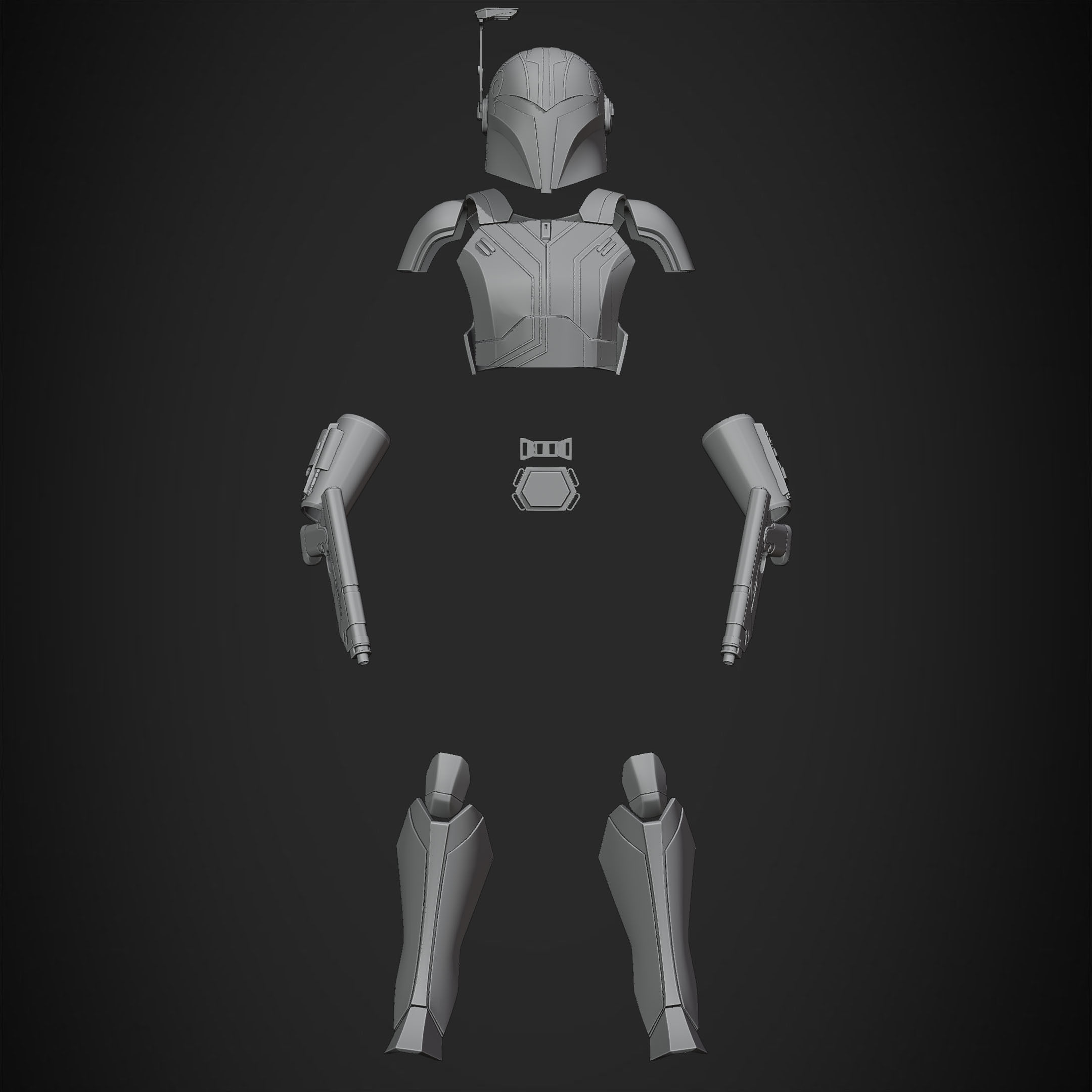 Sabine Wren Full Armor with Westar for Cosplay 3D Model Collection_23